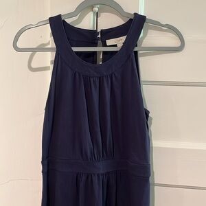 Loft cotton jersey dress | Navy | Petite Small